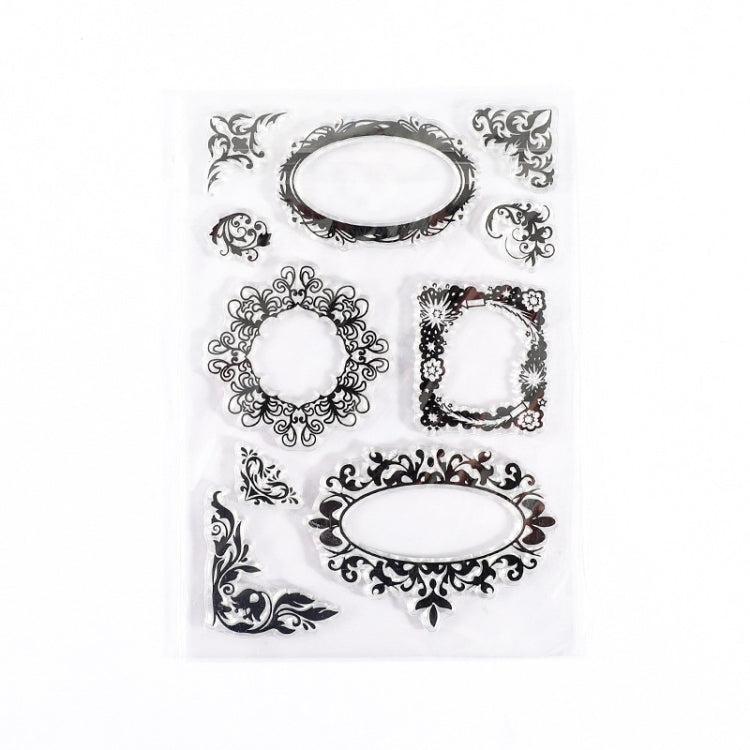 5 PCS Vintage Botanical Arrangement Handbook Clear Silicone Stamp(Vintage Borders)