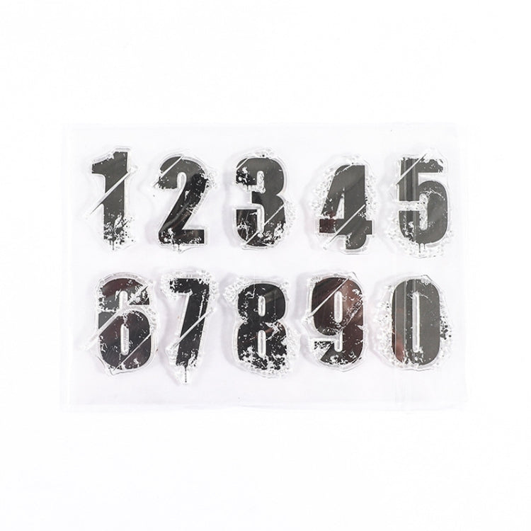 5 PCS Vintage Botanical Arrangement Handbook Clear Silicone Stamp(Vintage Numbers)