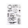 5 PCS Vintage Botanical Arrangement Handbook Clear Silicone Stamp(Vintage Postmark)