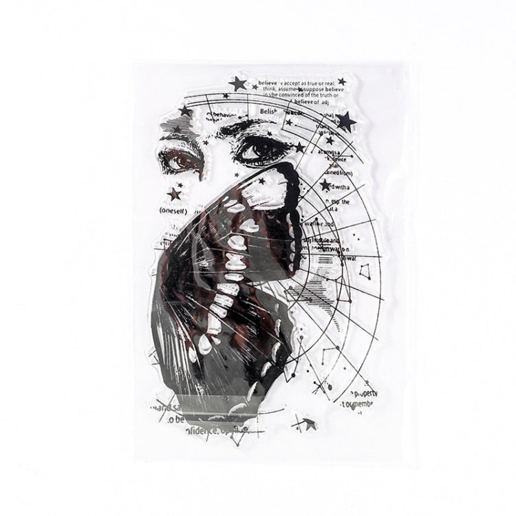 5 PCS Vintage Botanical Arrangement Handbook Clear Silicone Stamp(Butterfly Beauty)