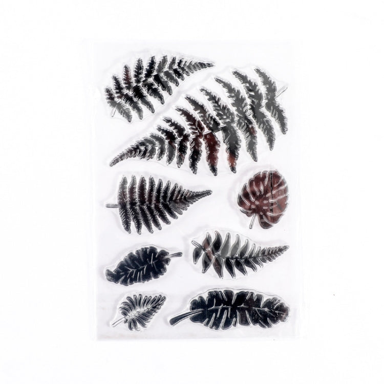 5 PCS Vintage Botanical Arrangement Handbook Clear Silicone Stamp(Fern)