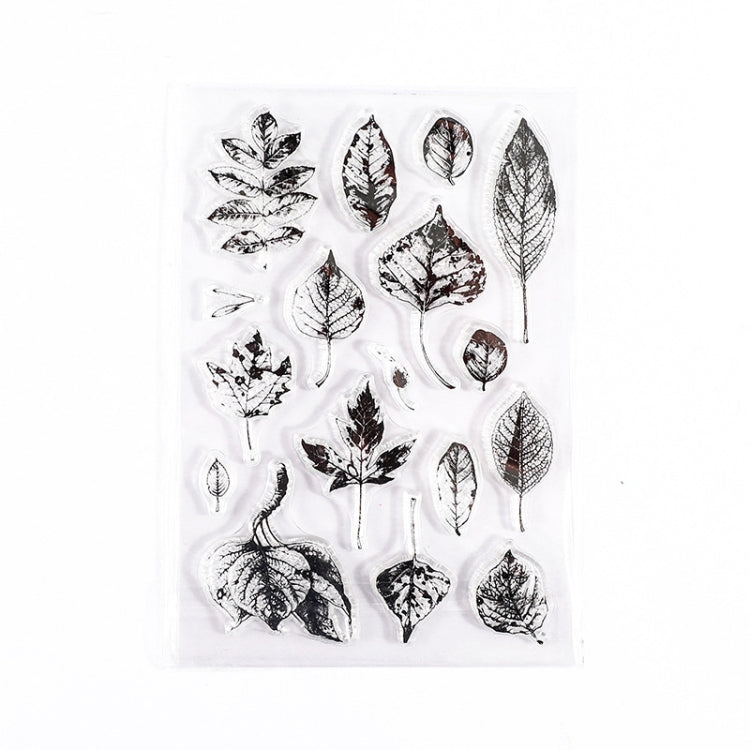 5 PCS Vintage Botanical Arrangement Handbook Clear Silicone Stamp(Falling leaves)