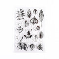5 PCS Vintage Botanical Arrangement Handbook Clear Silicone Stamp(Falling leaves)