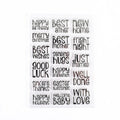 5 PCS Vintage Botanical Arrangement Handbook Clear Silicone Stamp(Handwritten English)