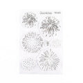 5 PCS Vintage Botanical Arrangement Handbook Clear Silicone Stamp(Fireworks)