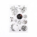 5 PCS Vintage Botanical Arrangement Handbook Clear Silicone Stamp(Plant Material)