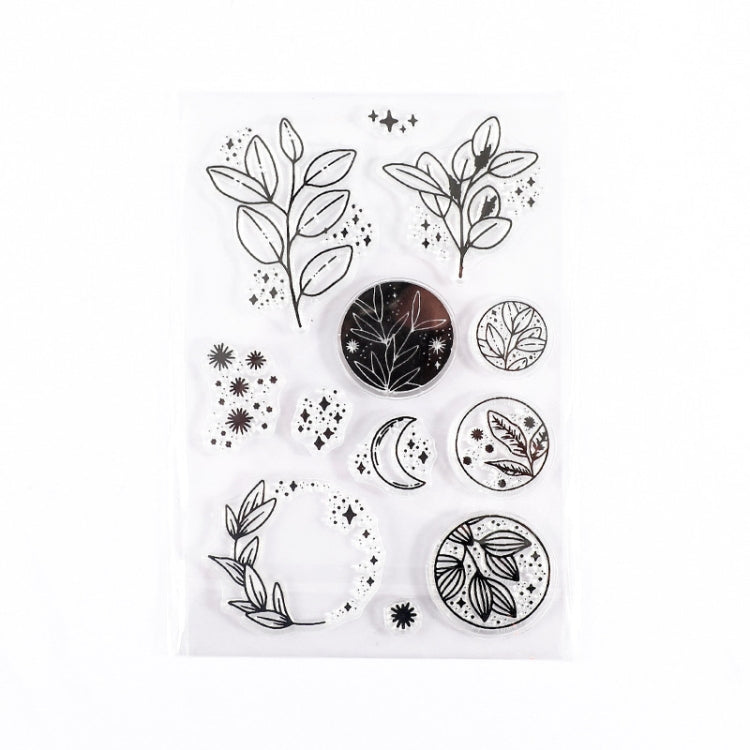 5 PCS Vintage Botanical Arrangement Handbook Clear Silicone Stamp(Plant Material)