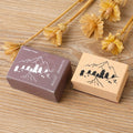 5 PCS DIY Vintage Nature Landscape Handbook Wooden Stamp(Rivers Mountains)