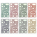 1 Sets Handbook DIY Vintage Text Sticker Material Pack(Tag)