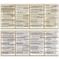 1 Sets Handbook DIY Vintage Text Sticker Material Pack(Brown)