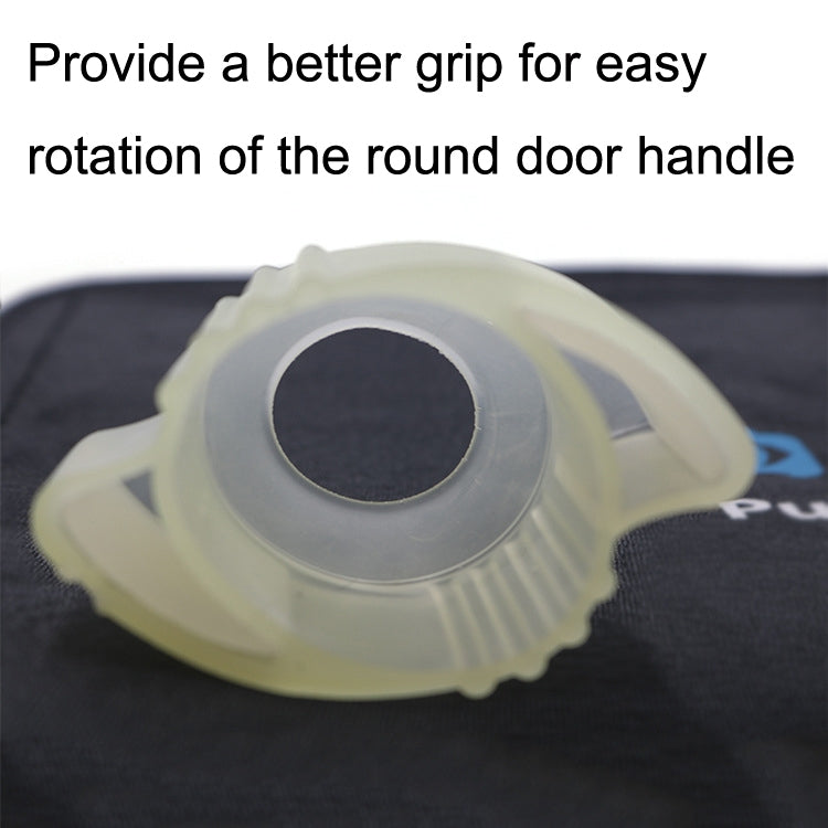 Night Light Door Locks Cover Thickened Anti-Collision Pad Door Lock Protective Cover(Transparent)