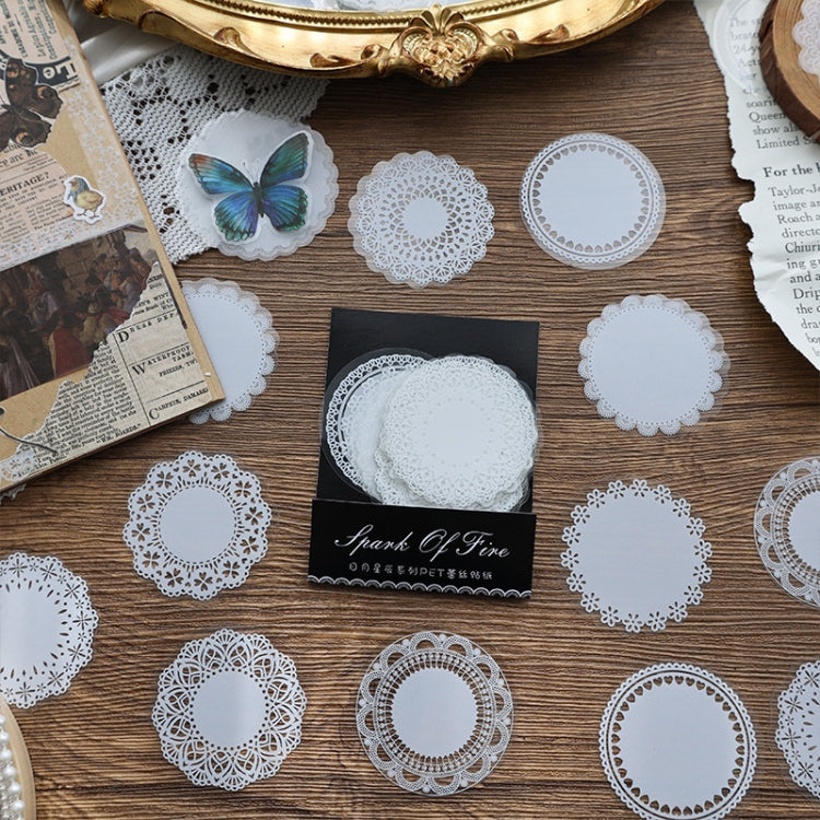1 Sets Sun Moon Stars Vintage Lace Children Handbook Material(Star Arch Of The North Star)