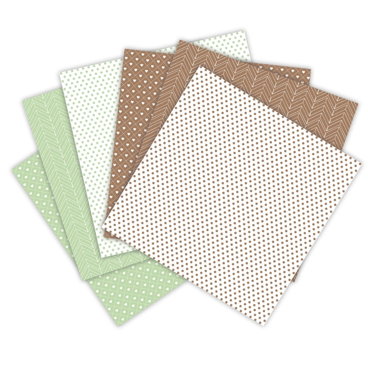 2 Sets 6 Inch Scrapbooking Background Paper Art Handmade Crafts(Spring Color 02)