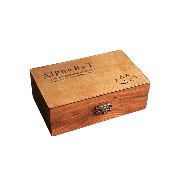 70 PCS / Box Wooden Numbers + English Letters Seal