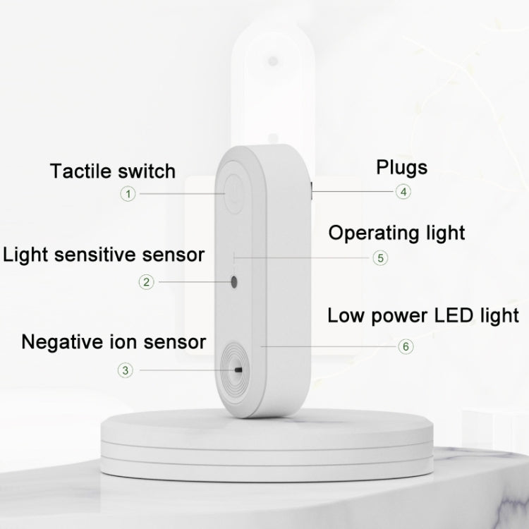 Negative Ion Air Purification Intelligent Sensor LED Night Light(EU Plug)