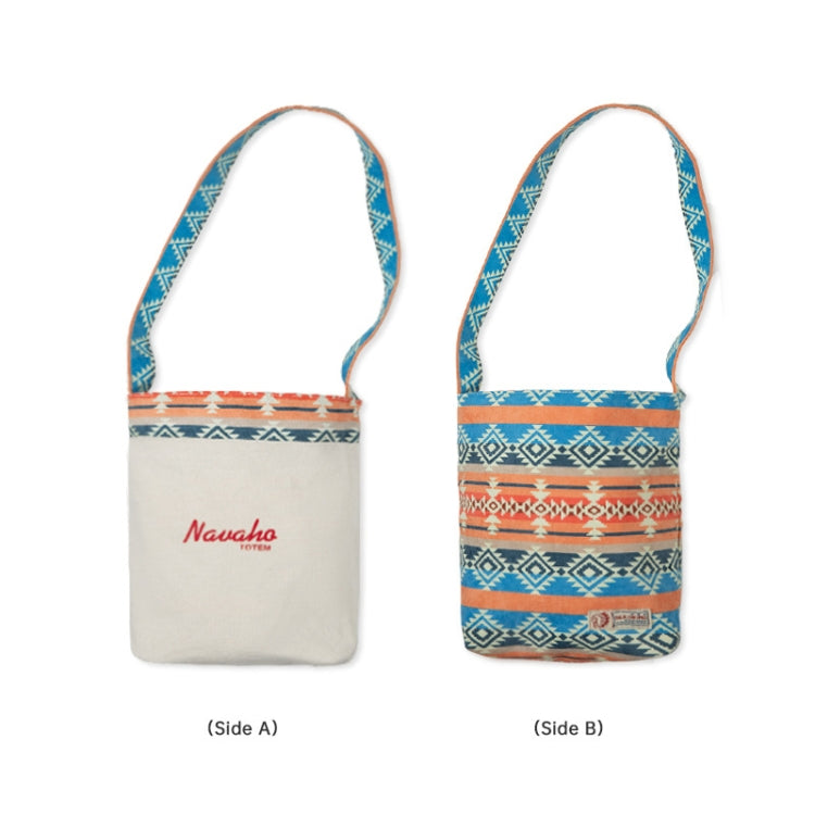 Maden YS2208825 Retro National Canvas Barrel Bags Dual Use Messengers Bag(Color)