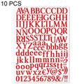 10 PCS Waterproof Alphabet DIY Handbook Sticker Gift Decoration Office Sticker(Red)