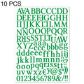 10 PCS Waterproof Alphabet DIY Handbook Sticker Gift Decoration Office Sticker(Deep Green)