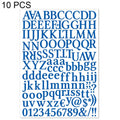 10 PCS Waterproof Alphabet DIY Handbook Sticker Gift Decoration Office Sticker(Deep Blue)