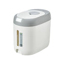 Kitchen Sealed Moisture Dust Proof Storage Rice Bucket, Color: Gray 10kg