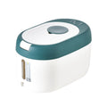 Kitchen Sealed Moisture Dust Proof Storage Rice Bucket, Color: Green 5kg