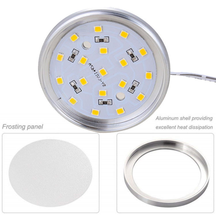 2 PCS 2W DC12V 18LED Cabinet Lights Showcase Lights,Spec: 2510 Terminal - Side Outlet(White Light 6400K)