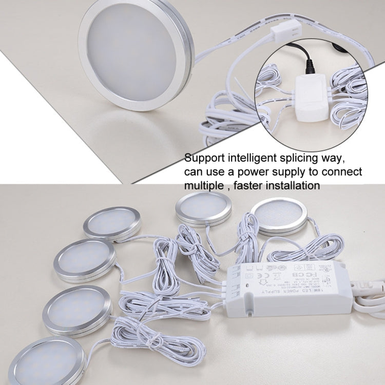 2 PCS 2W DC12V 18LED Cabinet Lights Showcase Lights,Spec: 2510 Terminal - Side Outlet(Warm Light 3000K)