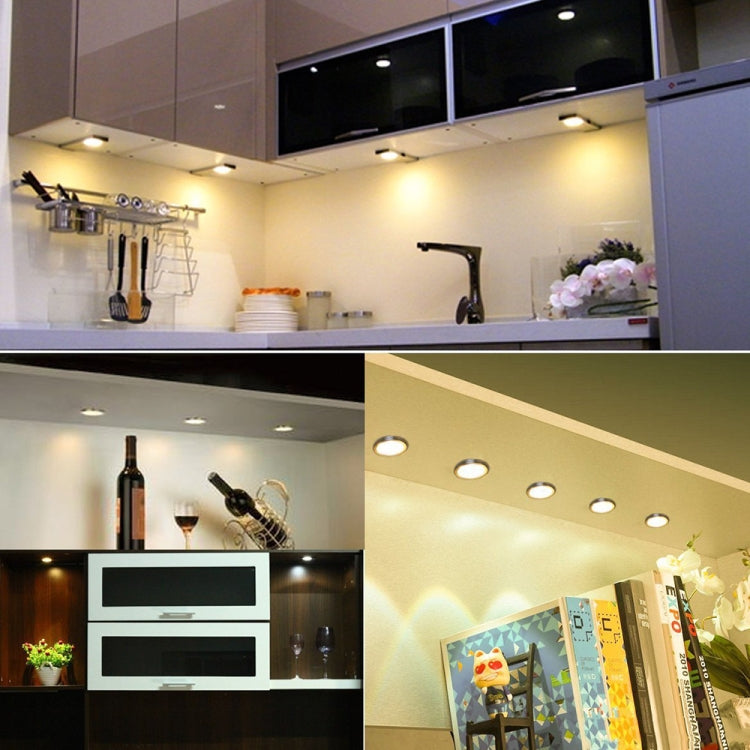 2 PCS 2W DC12V 18LED Cabinet Lights Showcase Lights,Spec: 2510 Terminal - Side Outlet(White Light 6400K)