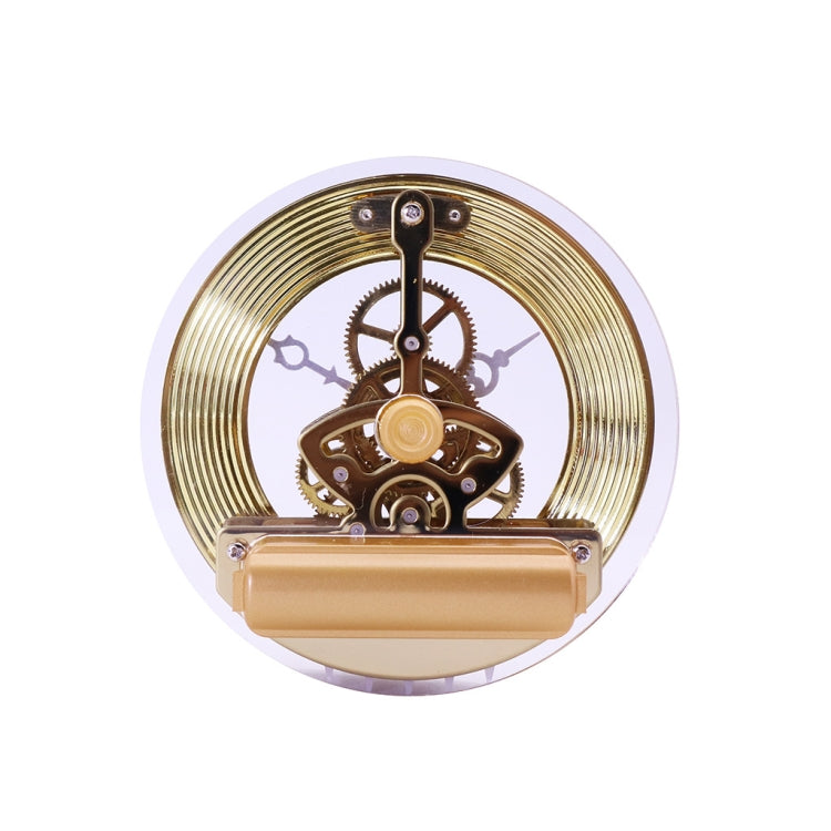 Metal See-through Quartz Clock Gear Clock DIY Accessories 86mm Golden Movement