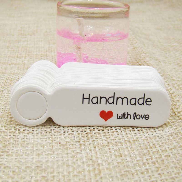 100pcs /Set Small Retro Baking Label DIY Jewelry Price Tag Bookmark Gift Card, Specification: Handmade White