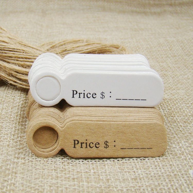 100pcs /Set Small Retro Baking Label DIY Jewelry Price Tag Bookmark Gift Card, Specification: Thankyou White