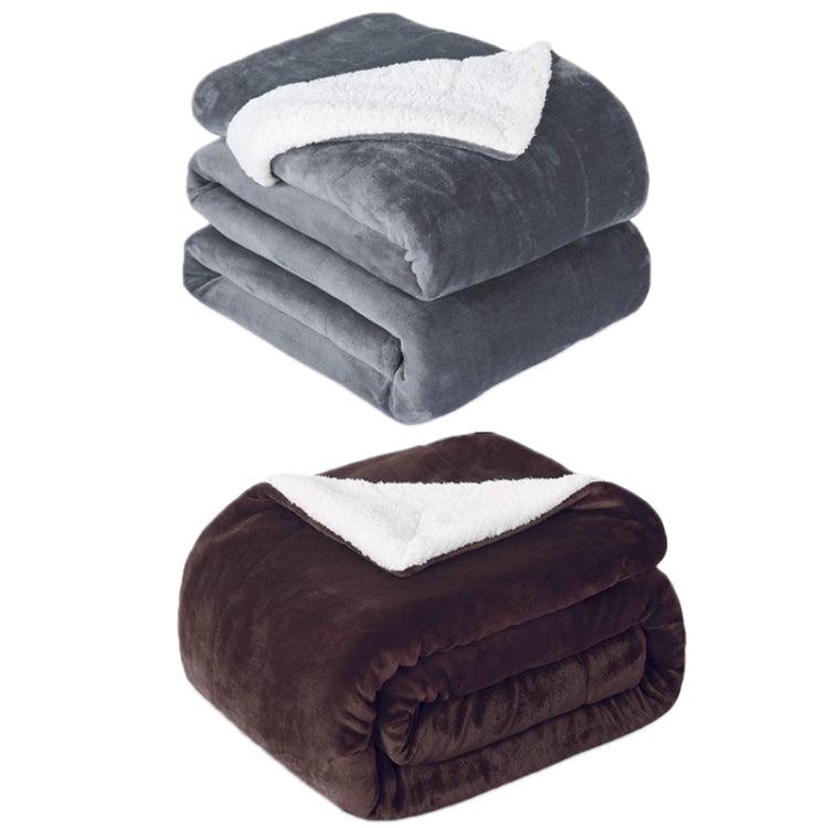 Intelligent Temperature Control Electric Heating Blanket, Size: 130x180cm EU Plug(Gray White)