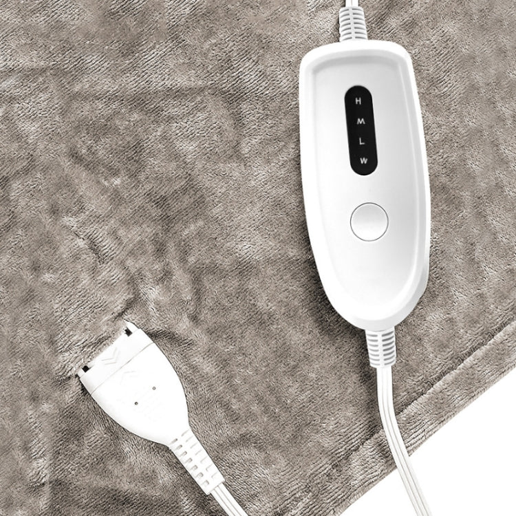 Intelligent Temperature Control Electric Heating Blanket, Size: 130x180cm EU Plug(Brown White)