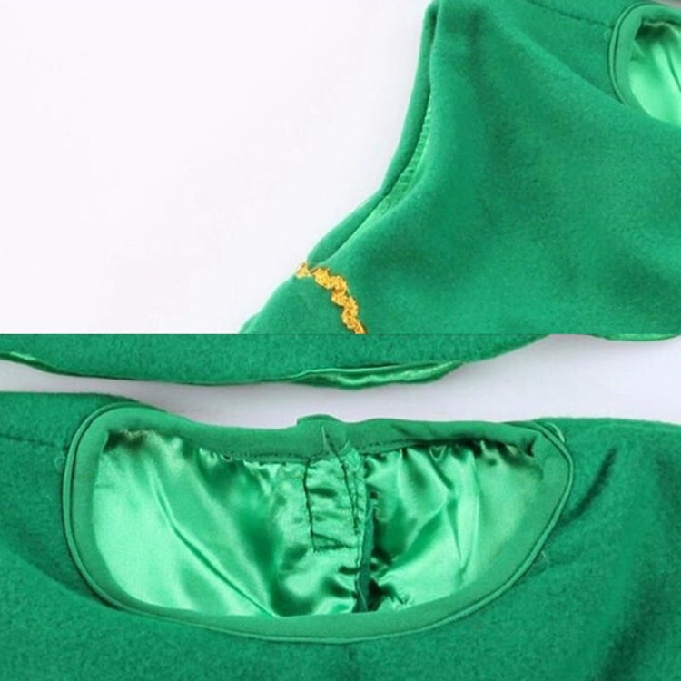 Girls Christmas Dress Christmas Tree Performance Dance Clothes, Size: 120cm(Green)