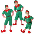 Christmas Green Elf Cosplay Costume Chris Santa Claus Costume Set, Size: 120cm(Male)