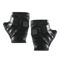 1 Pair Adjustable Temperature Rechargeable Intelligent Electric Heating Gloves Half Finger Gloves, Size: M(Black)
