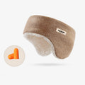 Golovejoy Winter Warm Soundproof Earmuffs + Earplugs Set Sleep Eye Mask(Khaki)