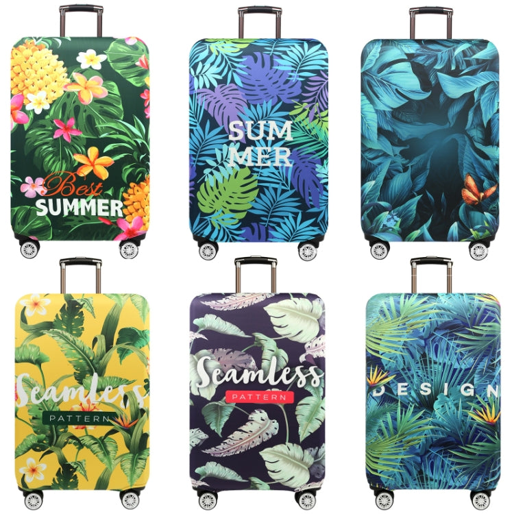 Thickened Wear-resistant Stretch Elastic Luggage Dust Cover, Size: XL(Banana Leaf Purple)