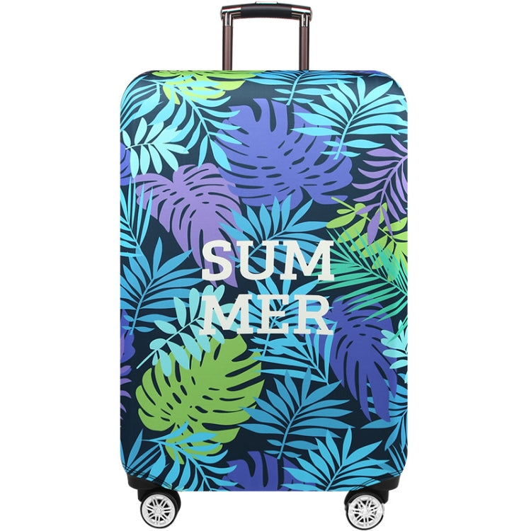 Thickened Wear-resistant Stretch Elastic Luggage Dust Cover, Size: M(Tropical Palm)
