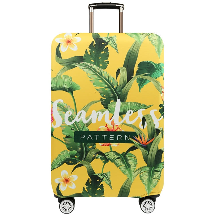 Thickened Wear-resistant Stretch Elastic Luggage Dust Cover, Size: M(Banana Leaf Yellow)