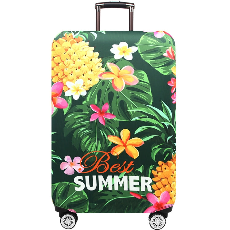 Thickened Wear-resistant Stretch Elastic Luggage Dust Cover, Size: XL(Tropical Pineapple)