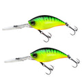 CB033/B 2pcs Inner Laser Deep Dive Sea Fishing Rock Fat Fake Bait Plastic Stiff Bait
