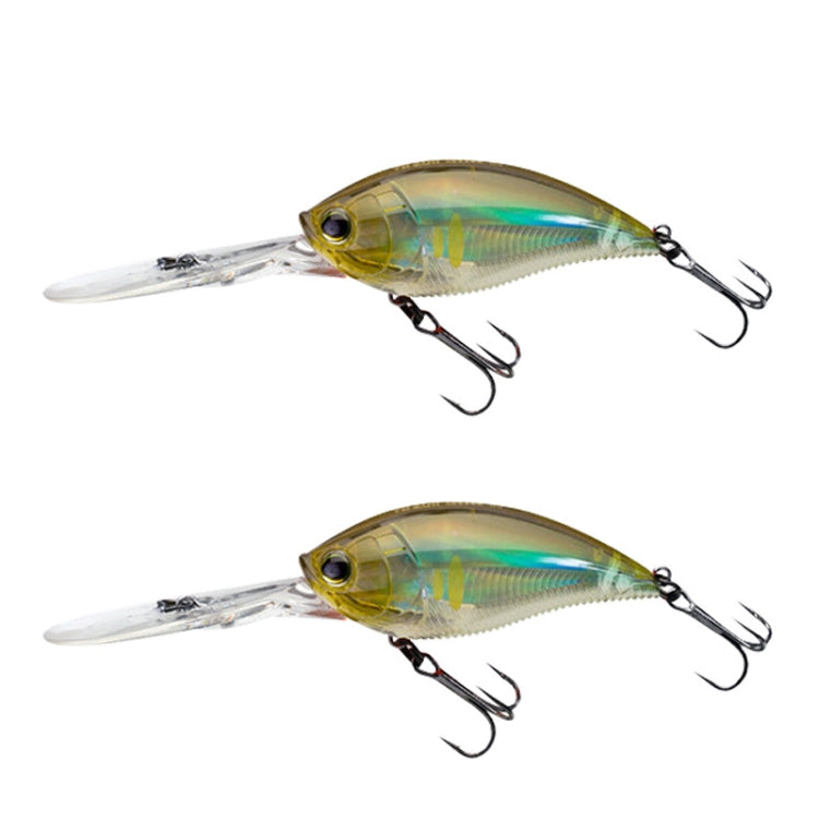 CB033/C 2pcs Inner Laser Deep Dive Sea Fishing Rock Fat Fake Bait Plastic Stiff Bait