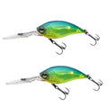 CB033/D 2pcs Inner Laser Deep Dive Sea Fishing Rock Fat Fake Bait Plastic Stiff Bait