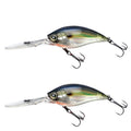 CB033/G 2pcs Inner Laser Deep Dive Sea Fishing Rock Fat Fake Bait Plastic Stiff Bait