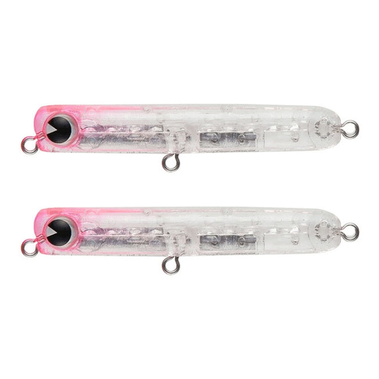 2pcs 4.8g 60mm Microbacter Pencil Top Horse Mouth Lure Bait Bionic Bait(A)