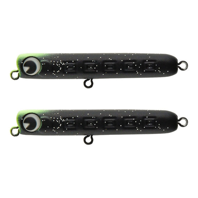 2pcs 4.8g 60mm Microbacter Pencil Top Horse Mouth Lure Bait Bionic Bait(F)