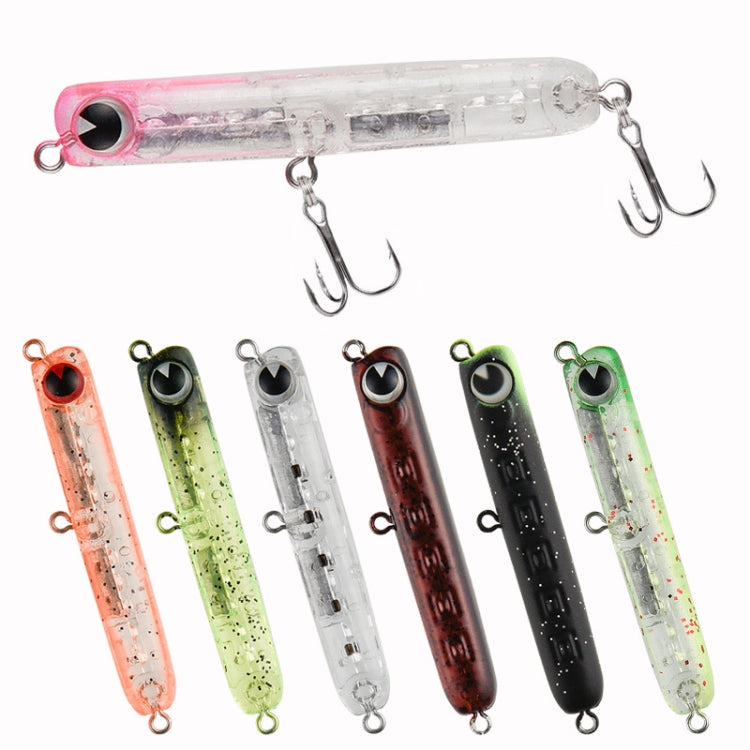 2pcs 4.8g 60mm Microbacter Pencil Top Horse Mouth Lure Bait Bionic Bait(G)