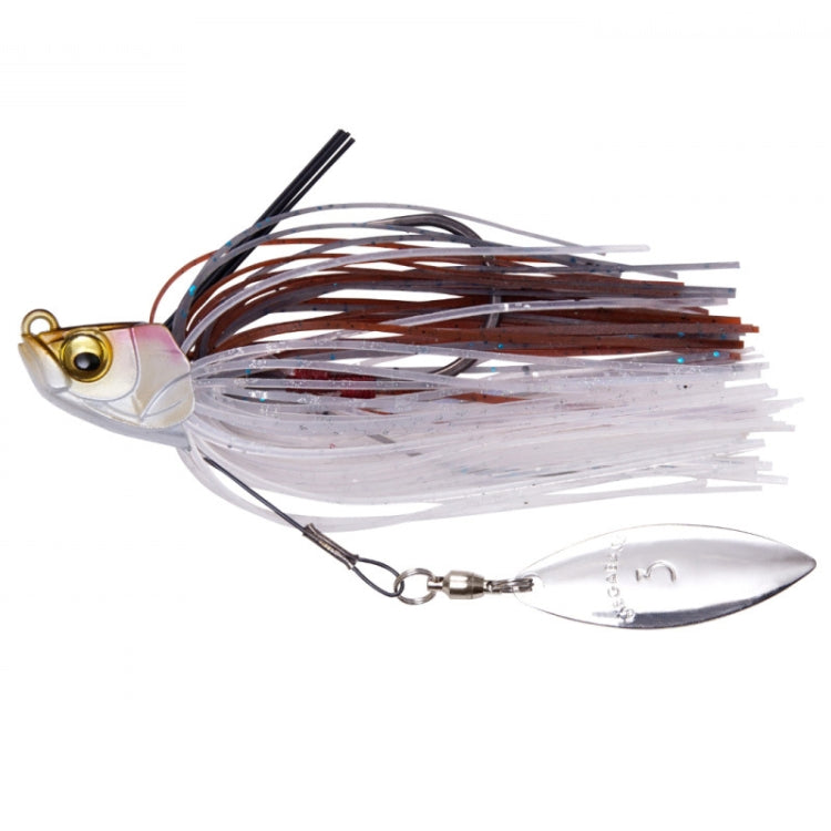Lures Fake Bait Hubs Rotating Composite Sequins Noise Freshwater Sea Fishing Warped  Mouth Catfish Bait(B)