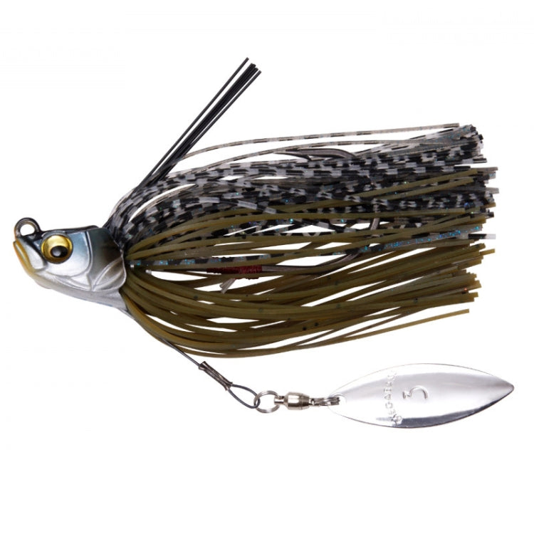 Lures Fake Bait Hubs Rotating Composite Sequins Noise Freshwater Sea Fishing Warped  Mouth Catfish Bait(C)